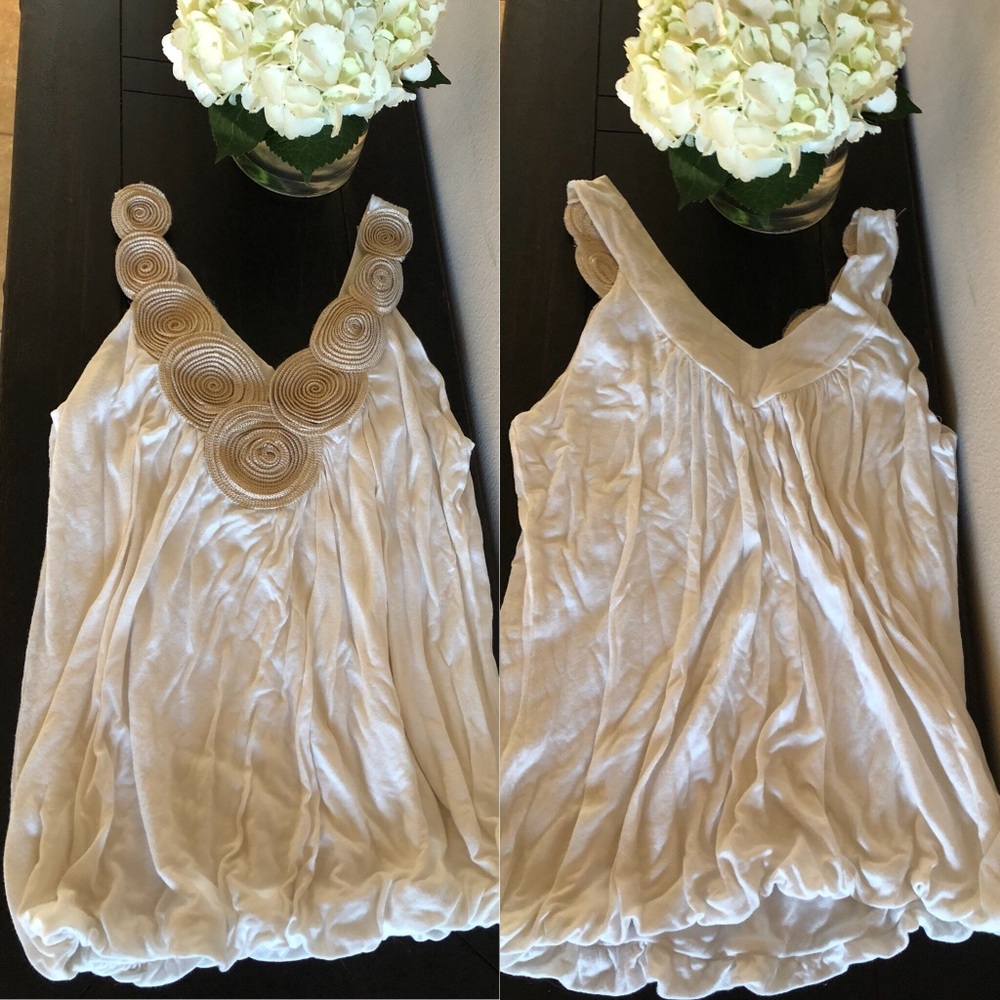 White Grecian Tank by Body Central